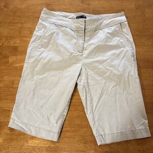 eileen fisher bermuda shorts Size‎ 4 Tan Cotton Blend Beige  Women's